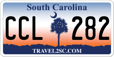 SC license plate CCL282