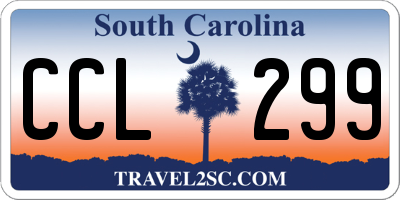 SC license plate CCL299