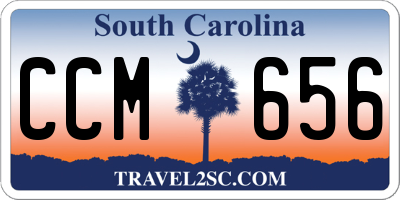 SC license plate CCM656