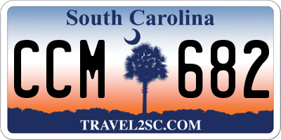SC license plate CCM682