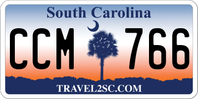 SC license plate CCM766