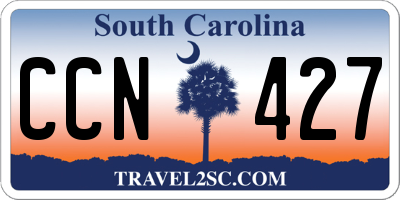 SC license plate CCN427