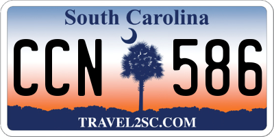 SC license plate CCN586
