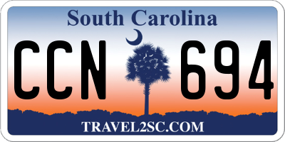 SC license plate CCN694