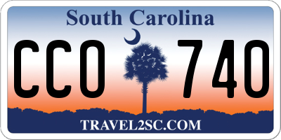 SC license plate CCO740