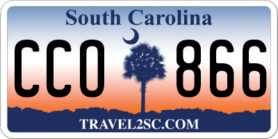 SC license plate CCO866