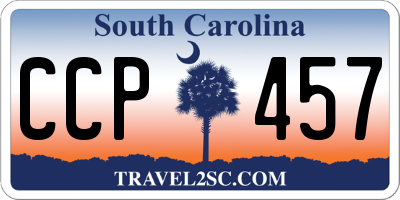 SC license plate CCP457