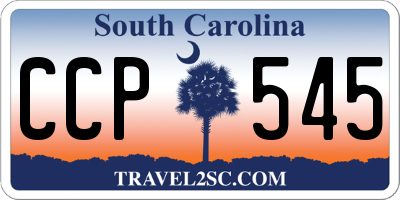 SC license plate CCP545