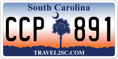 SC license plate CCP891