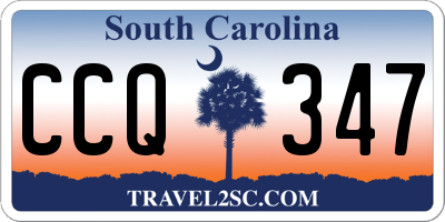SC license plate CCQ347