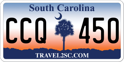 SC license plate CCQ450