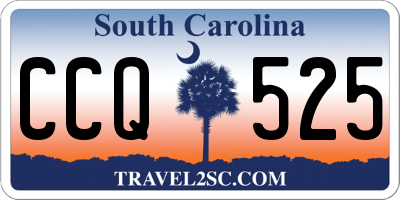 SC license plate CCQ525