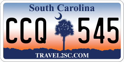 SC license plate CCQ545