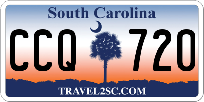 SC license plate CCQ720