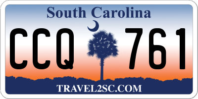 SC license plate CCQ761