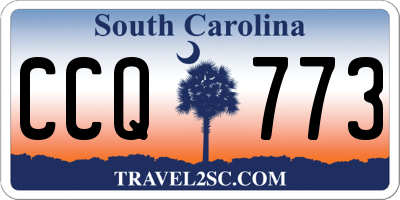 SC license plate CCQ773