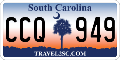 SC license plate CCQ949
