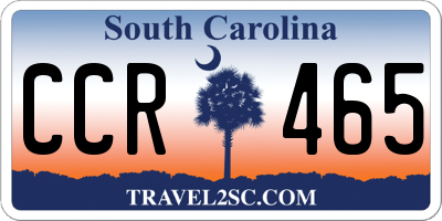 SC license plate CCR465