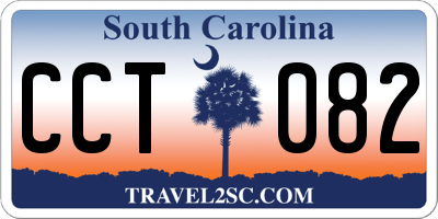 SC license plate CCT082
