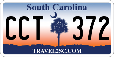 SC license plate CCT372