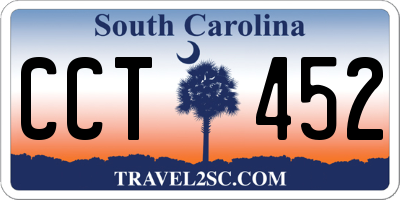 SC license plate CCT452