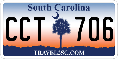 SC license plate CCT706