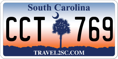 SC license plate CCT769