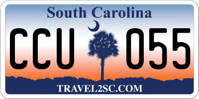 SC license plate CCU055