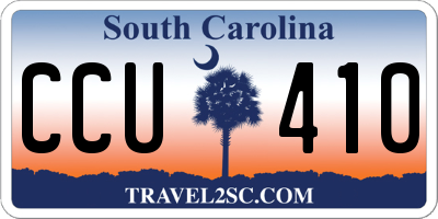 SC license plate CCU410