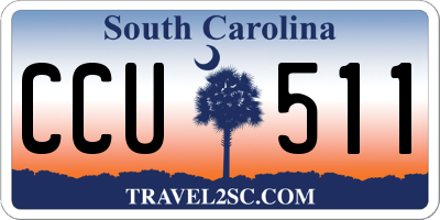 SC license plate CCU511