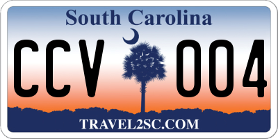 SC license plate CCV004