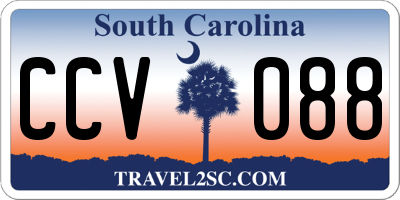 SC license plate CCV088
