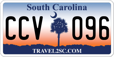 SC license plate CCV096