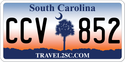 SC license plate CCV852