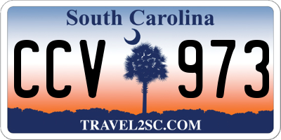SC license plate CCV973