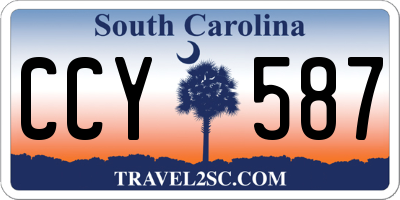 SC license plate CCY587
