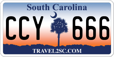 SC license plate CCY666