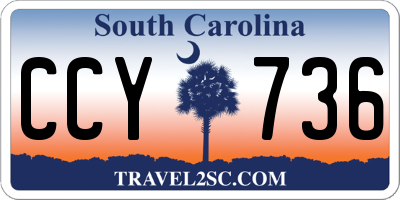 SC license plate CCY736