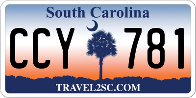SC license plate CCY781