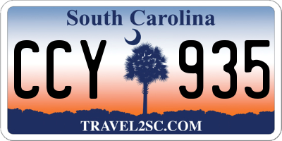 SC license plate CCY935