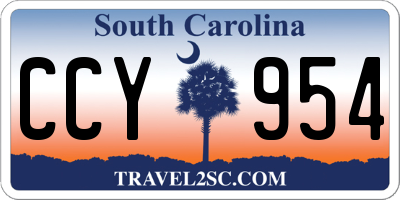 SC license plate CCY954