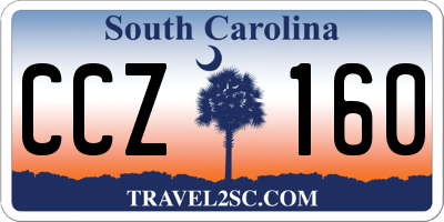 SC license plate CCZ160