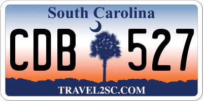 SC license plate CDB527