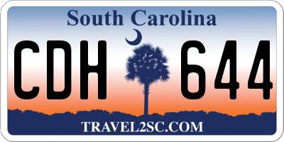 SC license plate CDH644