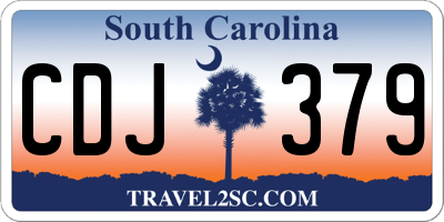 SC license plate CDJ379