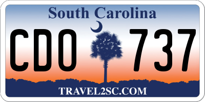 SC license plate CDO737
