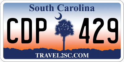 SC license plate CDP429
