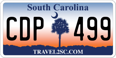 SC license plate CDP499
