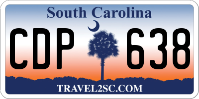 SC license plate CDP638