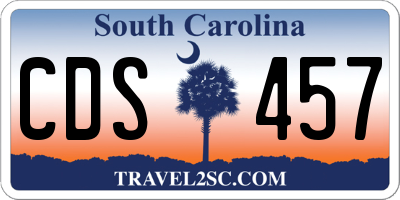 SC license plate CDS457